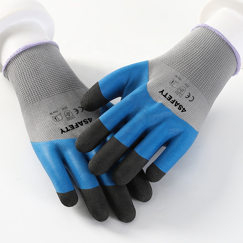 4SAFETY Garden Foam Latex Coated Safety Working Gloves Agricultural Gloves
