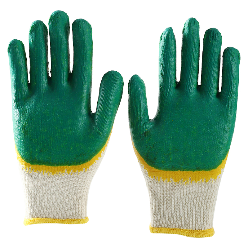 Multifunctional Smooth Latex Coated Gloves Cotton Liner Work Gloves For Construction Warehouse