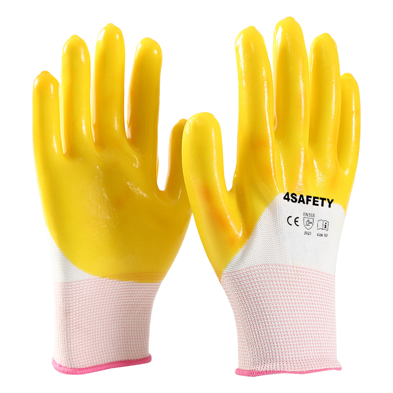 Cheapest Price Popular Durable Work Palm Coated Oil Resistant Pvc Gloves