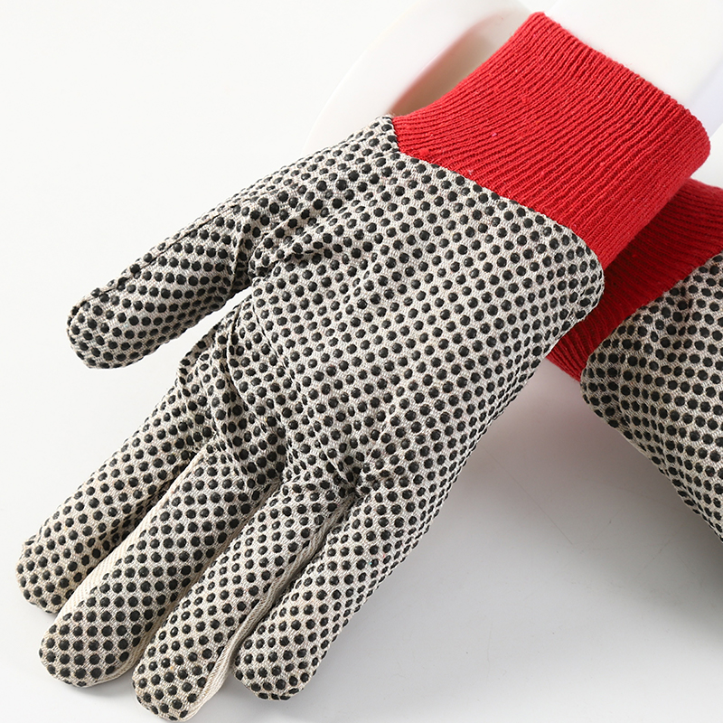 Garden canvas dotted gloves