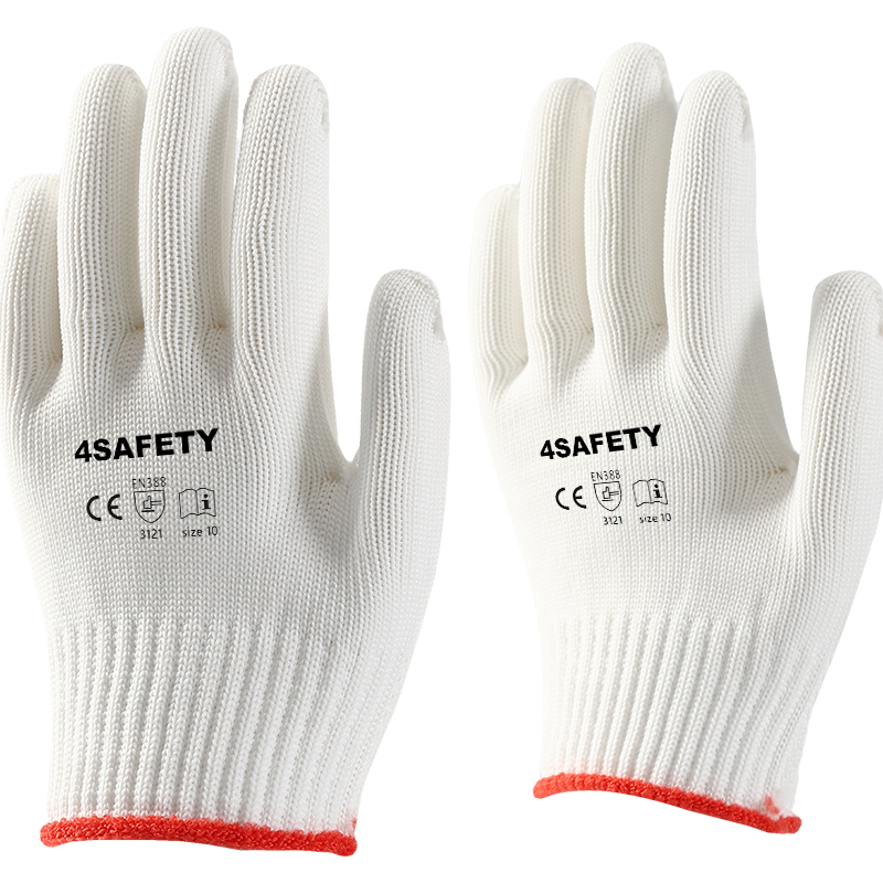 Factory Price CE 10 Gauge Polyester Safety Gloves For Sale
