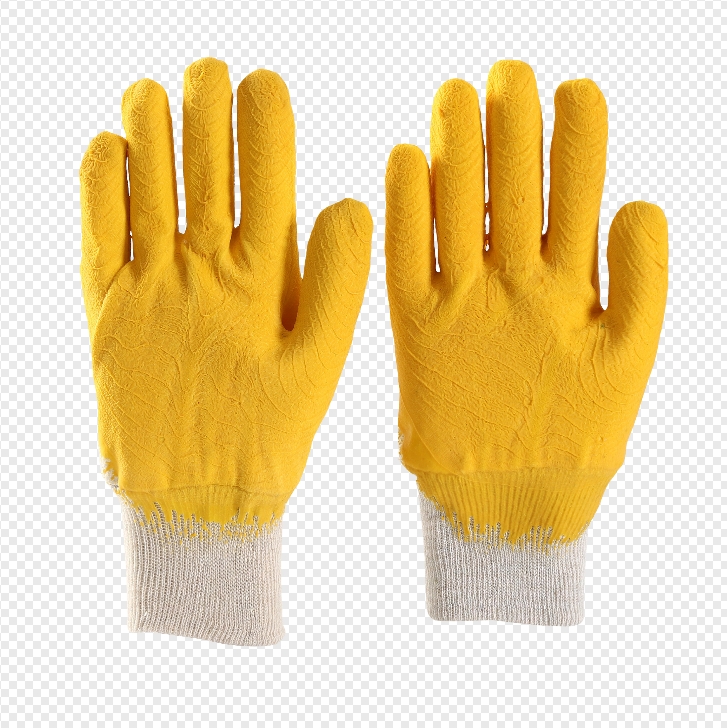 Custom Cotton Polyester Latex Coated Knit Wrist Work Gloves