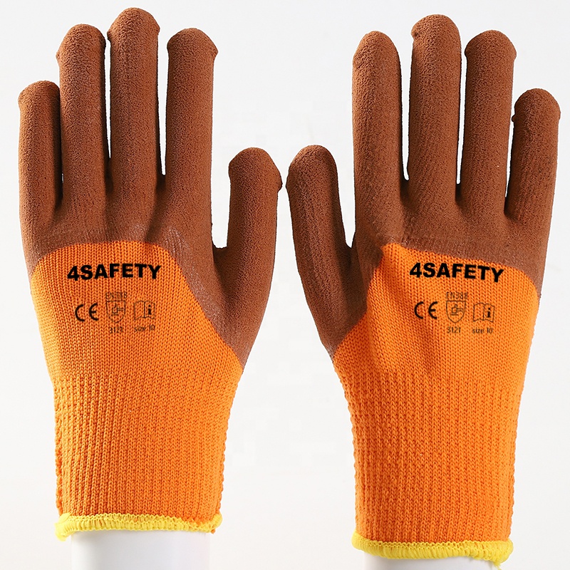Free Sample Cold Weather Thermal Winter Warm Heated Latex Foam Outdoor Work Gloves