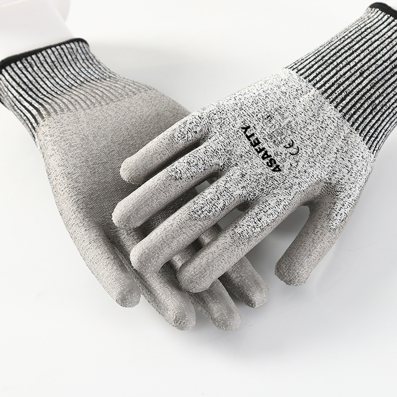 Free Sample Cut Resistance PU Coated PU Dipped Gloves For Labor Protection