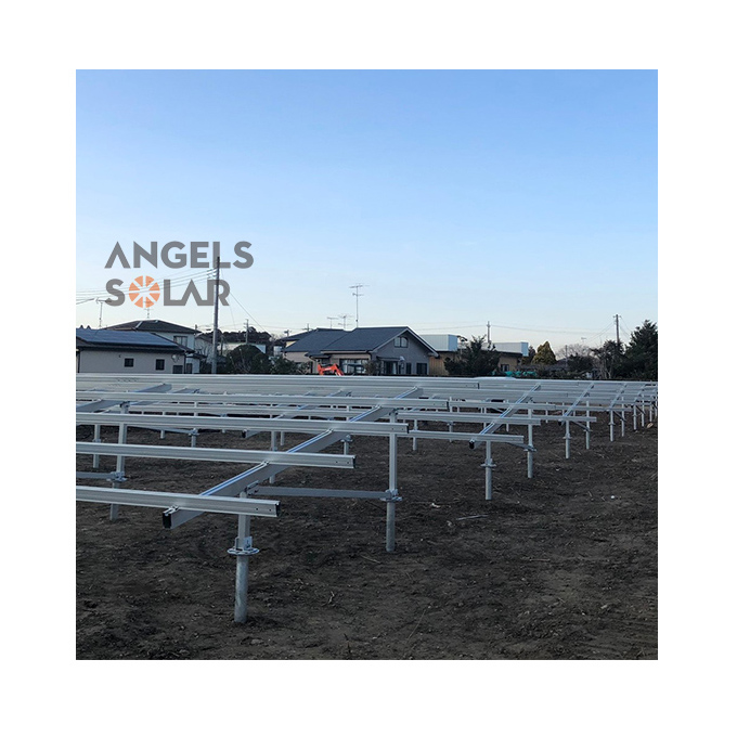 Angels Solar Commercial Solar Ground Mounts Bracket Pile Ground Mounting Structure
