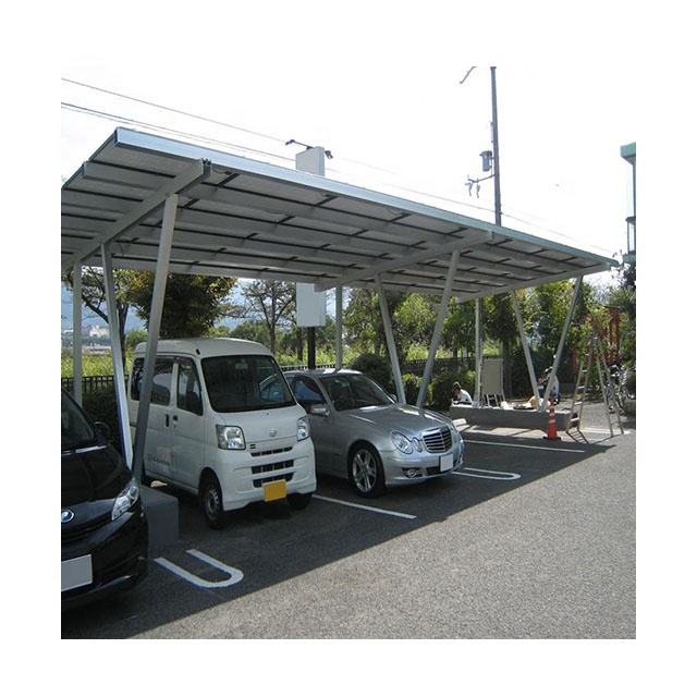 Angels Solar PV Ground Mounting Rack Solar Car Port Aluminum Carport For Car Parking
