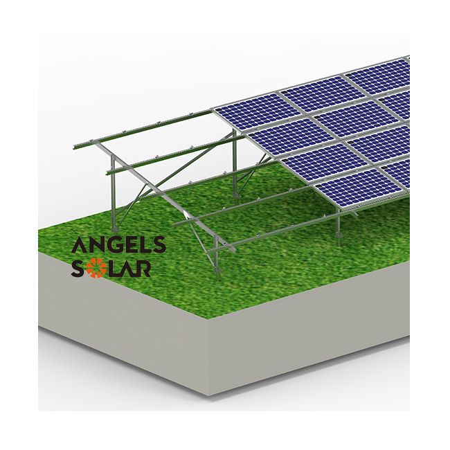 Angels Solar Steel Brackets System Ground Mounted Structures For Solar Plants