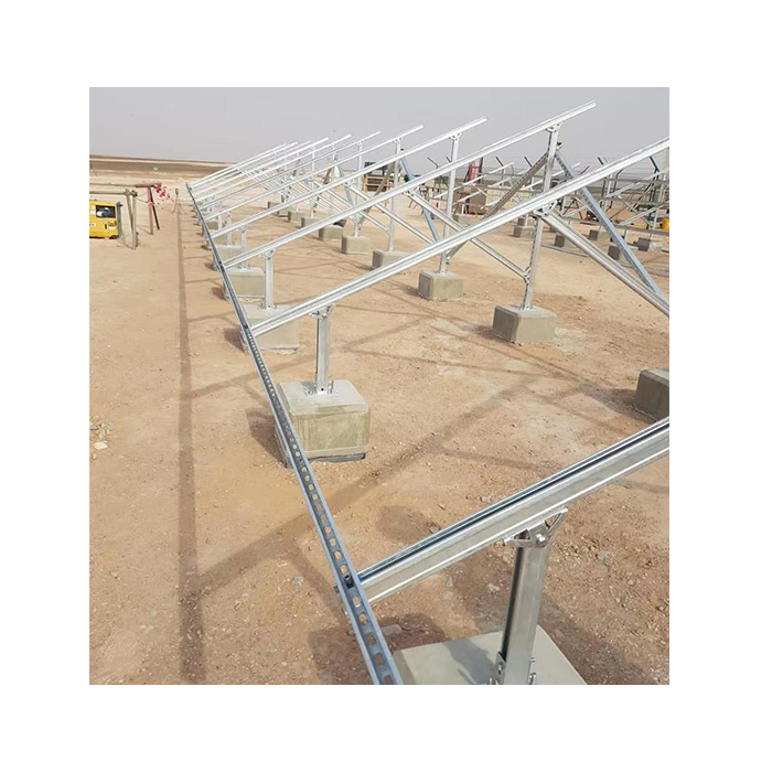 Angels Solar PV Ground Mounting Galvanized Steel Solar Structure Rack Ground Mounting Bracket