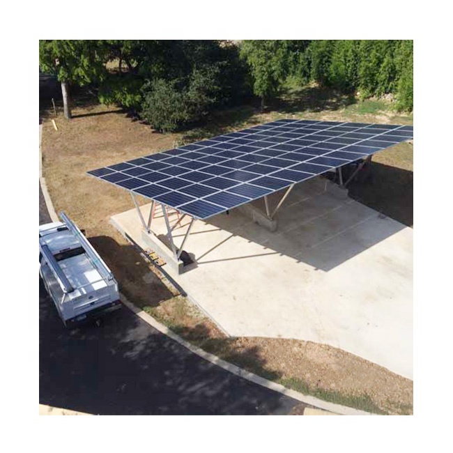 Angels Solar Panel Carport Bracket Solar Powered Carport System Ground Mount Structure Solar Aluminum Carport