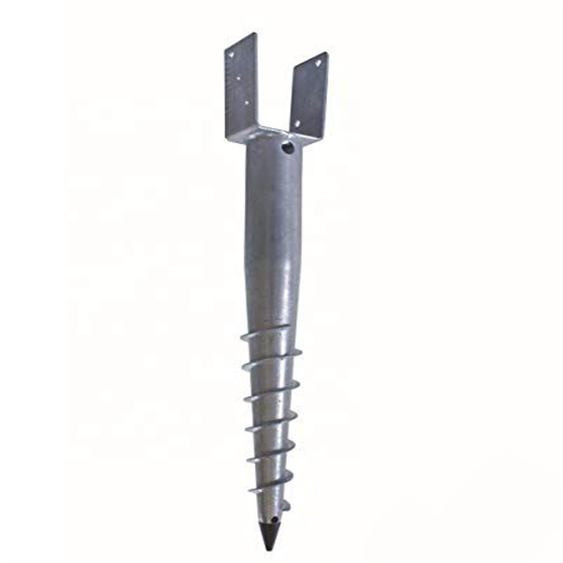 AS Ground Anchor 4X4 Screwed Ground Structure Pv Galvanized Helix Earth Anchor Ground Screw Pile