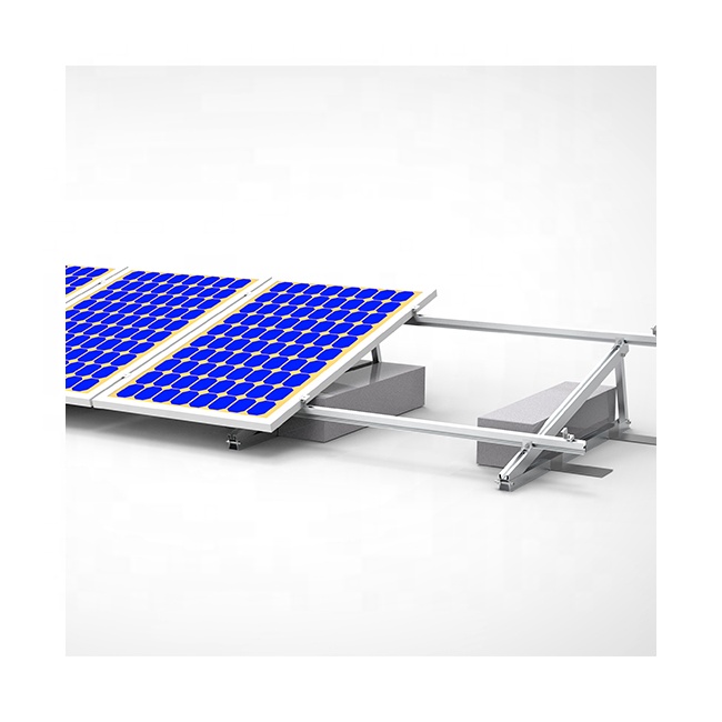 AS Solar Flat Roof Aluminium Rack Rooftop Solar Mounting
