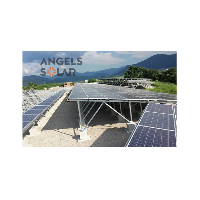Angels Pile Foundation Solar Industrial Solar System Galvanized Steel Ground Mount