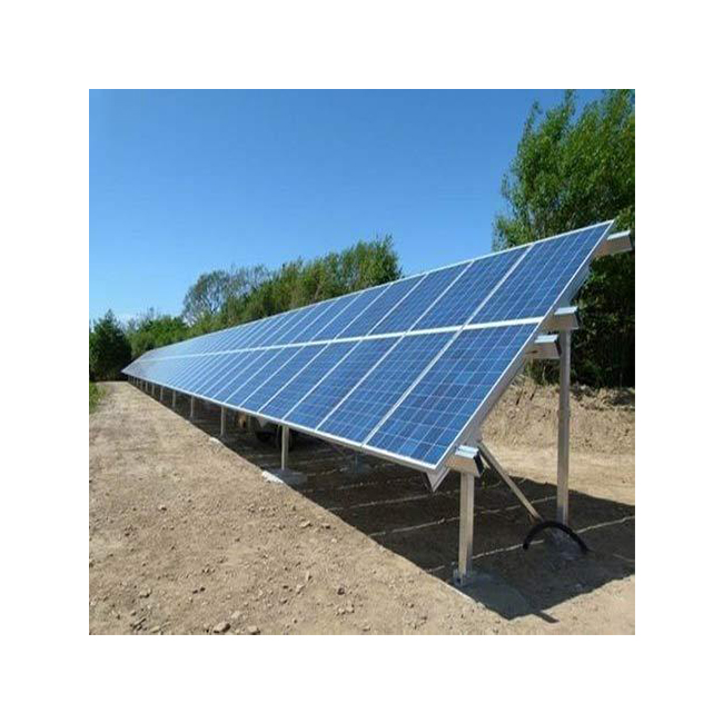 Low Price Aluminum Solar Cell Panel Brackets China Ground Mount Solar Mounting System Ground Pile Solar Panel Ground system