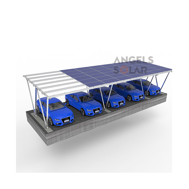 Angels GC3064 Factory Manufacture Aluminum Solar Carport Ground Solar Mounting Standard Carport Solar Structure Support
