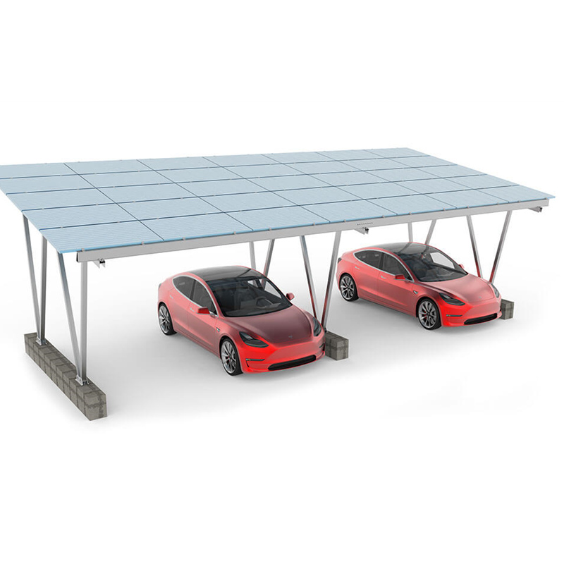 Warranty 10 years carpark Solar carport solar mounting Aluminum rack with  Test report certification