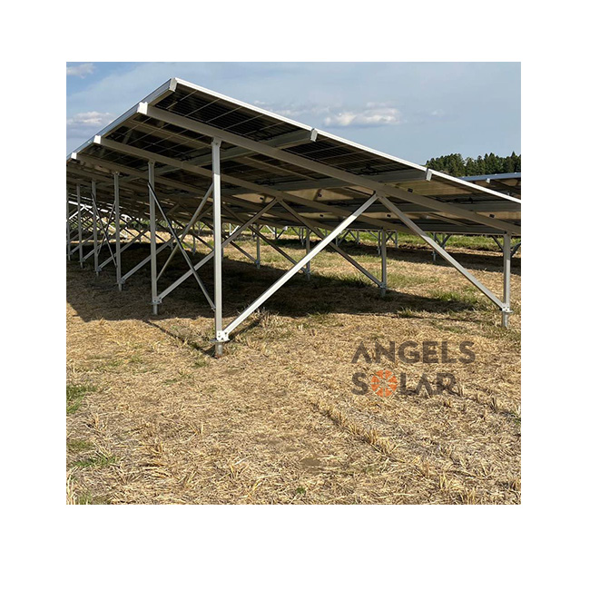 Angels Solar Ground Mounted Solar Panels Mounting Panel Solar Structure Ground Mount Structure For Solar Panels