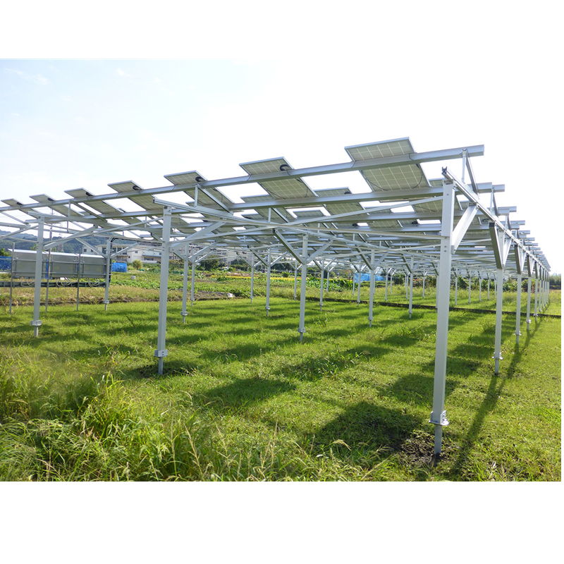500kw Solar Aluminum or Steel Agriculture Ground Mounting system Greenhouse for Farmland