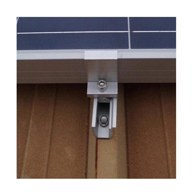 Angels Metal Tin Roof Clamp Metal Roof Solar PV Supports Trapezoid Metal Roof Mounting Structure