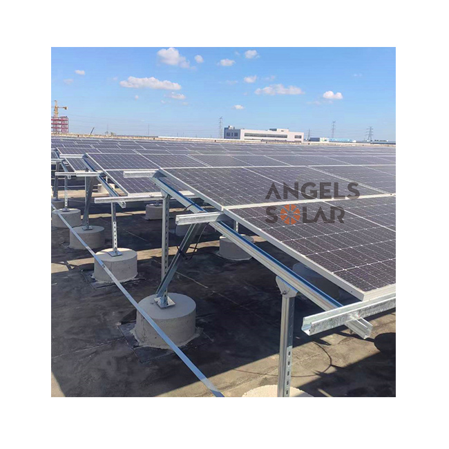 Angels Solar PV Ground Mounting Tilt Frame Solar PV Module Ground Structure System Steel Solar Structure