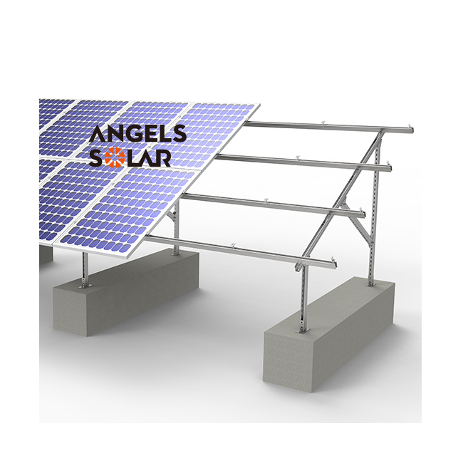 Angels Solar Panel Ground Mounted Rack System Galvanized Steel Ground Solar Mounting System