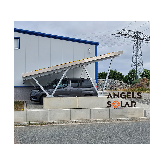 Angels Solar Structure Solar Panels Car Parking Mounting Structure For Solar Car Park