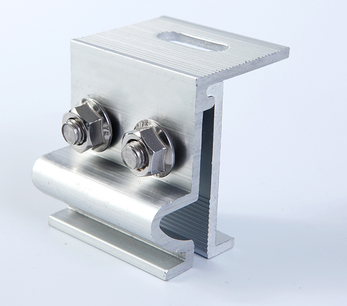 Aluminum Kliplock/ clip lock for Different Shape Metal Sheet Tin Roof top Mount pv installation from Xiamen