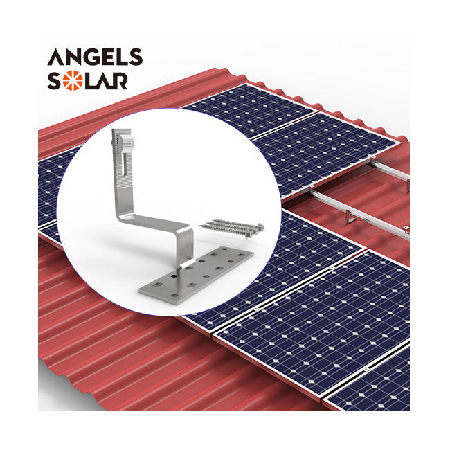 Angels Solar Roof Mount Kit Mounting Accessories Photovoltaic Roof Panel Hooks Solar Roof Adjustable Hook