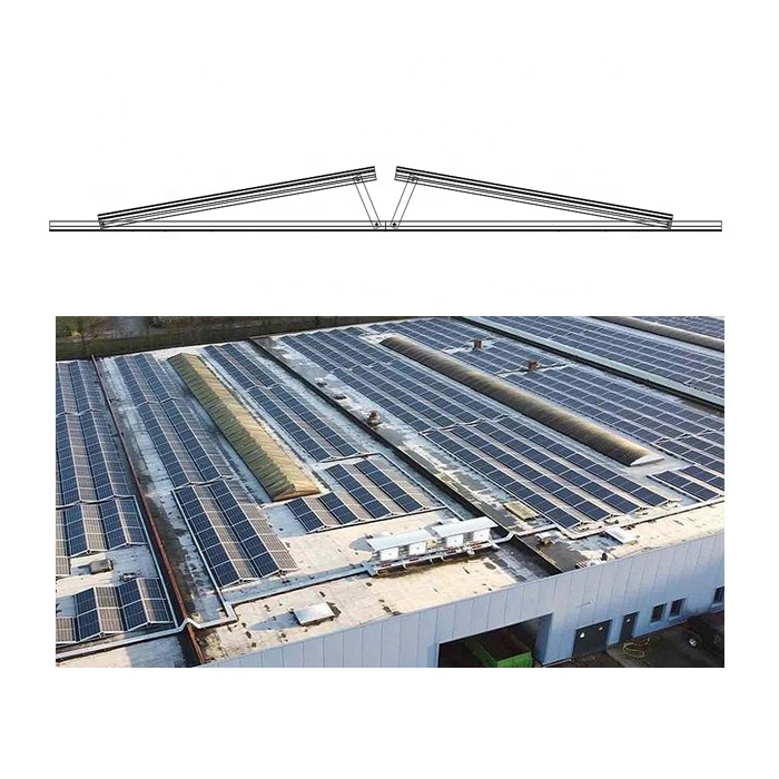 AS Flat Solar Roof Mounting Rail Bracket