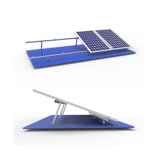 Angels Solar Aluminium Roof Solar Panel Mounting Bracket Trapezoidal Metal Roof Mount