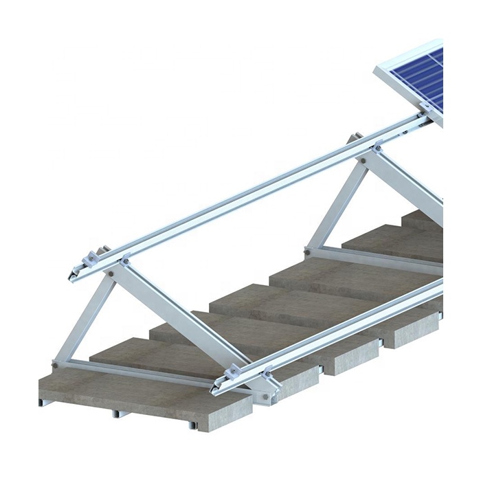 Angels Triangle Structure Flat Roof Solar Mounting System Solar Flat Roof Mounting Systems