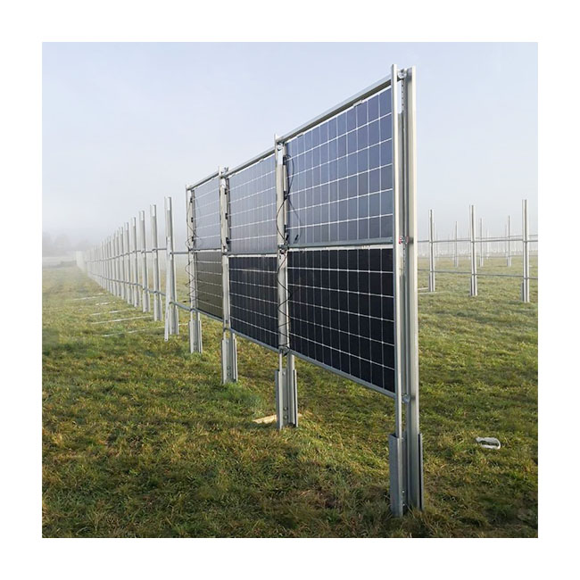 AS Ground Vertical Solar Mount Systems For Open Ground Or Farmland