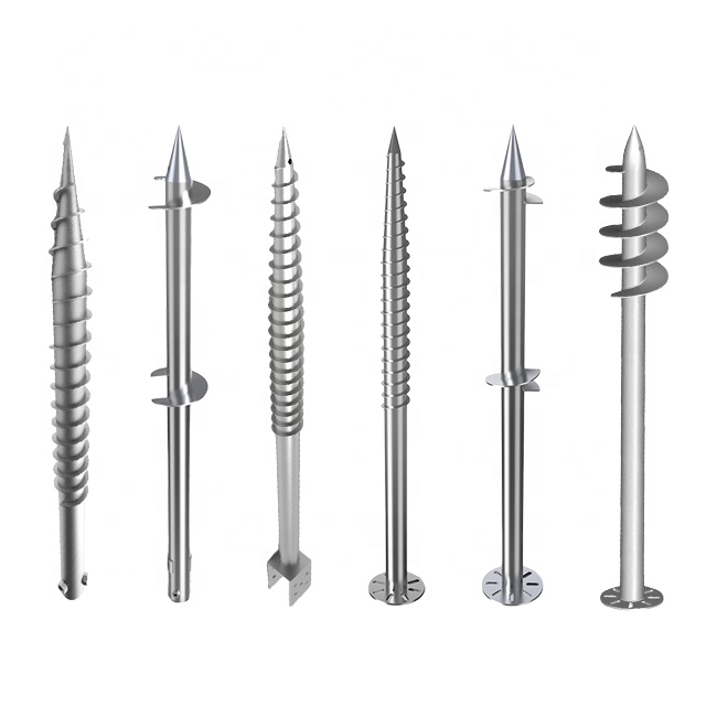 AS U Ground Screw Earth Anchors Ground Anchor Low Price Solar Mounting Component Ground Screw