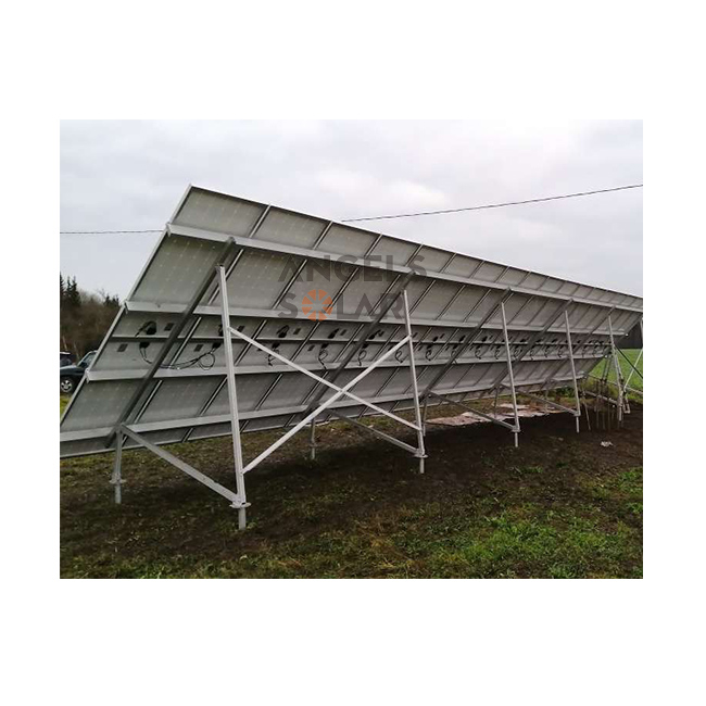 Angels Solar Panel Solar Structure Ground Mounting Bracket Aluminum Flat Solar Mount Rack PV Mounting