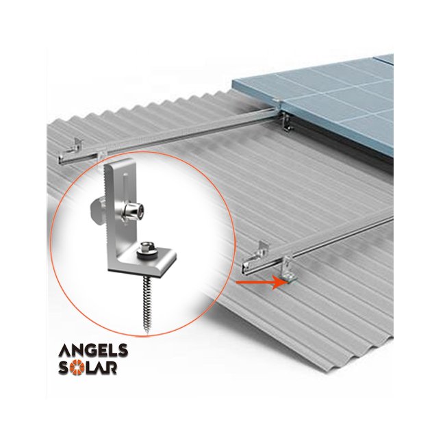 Angels Solar Metal Roof Solar L Feet Aluminum Clamp Solar Roof Mounting Rack System