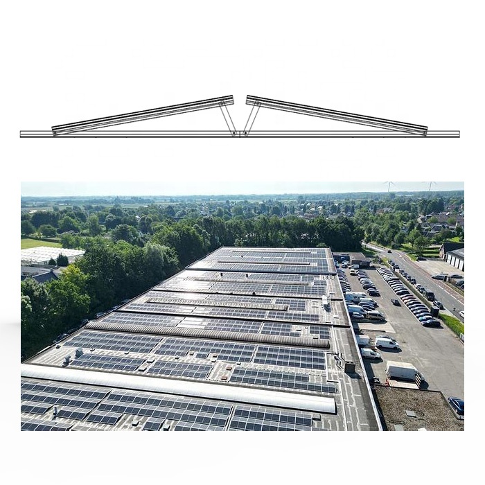 AS Flat Roof Brackets Solar Racks Products Solar Mounting Rail