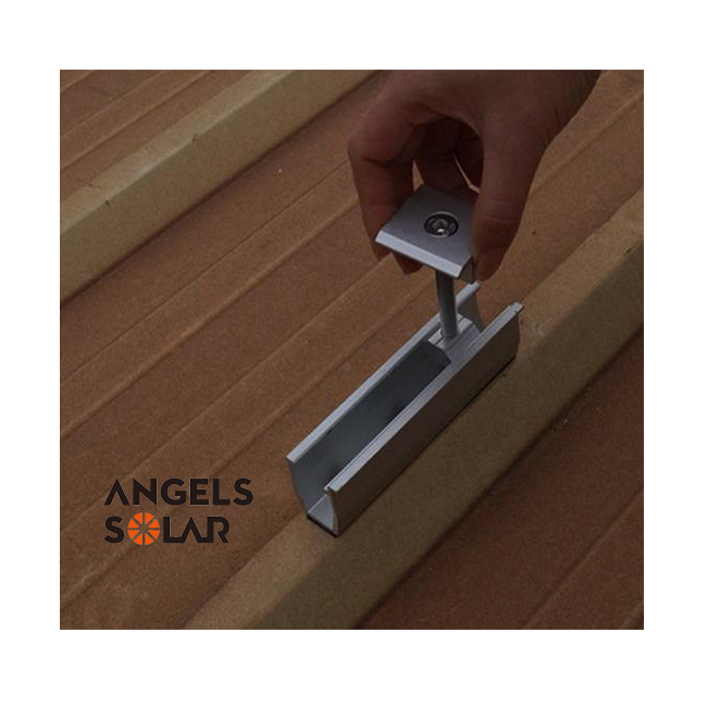Angels Solar Mount Racking System Solar Metal Roof Mounting Structure