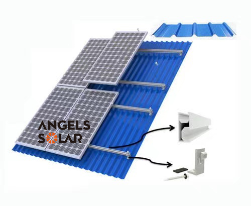 Angels Solar Tin Roof Solar Panel Clamp Tin Roof Mount Aluminum L Feet Kit