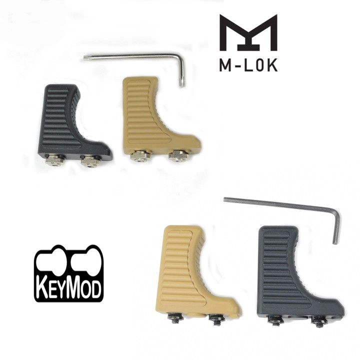 Hand Stop Forward Fore Grip Angled Design M-Lok / Keymod Handguard System FG-K/M2x