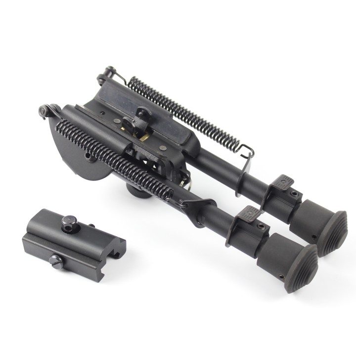 6,9,13" Harris Style Bipod Light Weight design Spring Extending W/O Adapter BE-xF