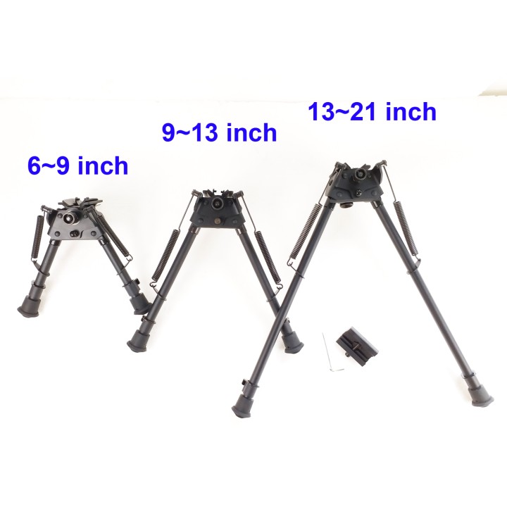 6-9/9-13/13-21 Inch Harris Bipod Tactical Rifle Bipod Heavy Duty Swivel Pivot W/O adapter BE-xB