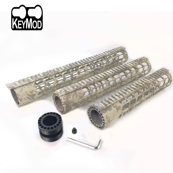 10/12/15 Inch Key-mod Handguard with Monolithic Top Rail fit LR308(7.62) AR10 Spec Camouflage ACU pattern LRK308-xC