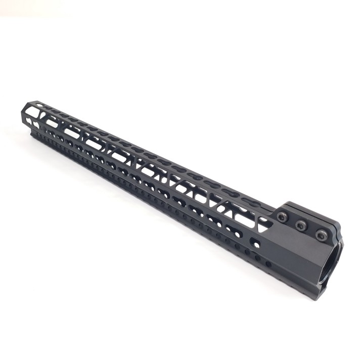 17 Inch M-LOK / Keymod Handguard Clamping Mount Style Monothilic Top Rail fit .223/5.56(AR15) Spec Black Color FxH-17B