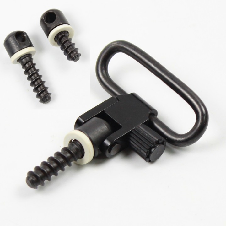 1.0/1.25 inch Quick Release Rifle/Gun Sling Mounting Kit Swivels Set with Studs/Screw (2pcs pack) BSS-xB/S