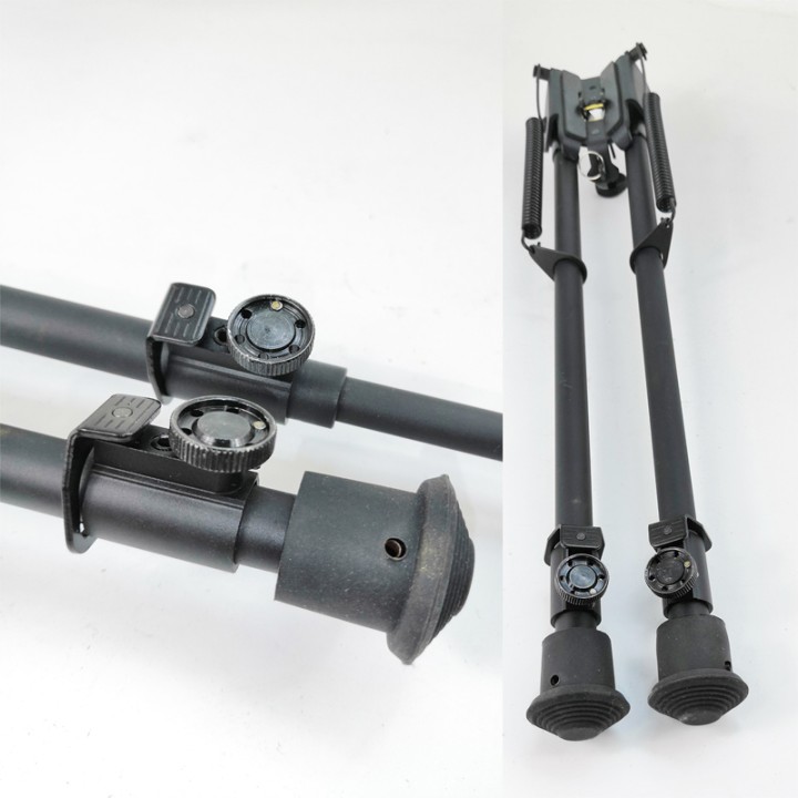 6-9,9-13,13-21 Inch Harris Style Bipod Spring Return Adjustable with Lock button BL-xF