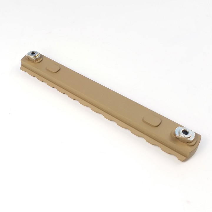 11,13 Slot Picatinny Weaver Rail Section For M-LOK Handguard (21mm) Tan Color RSL-11/13T