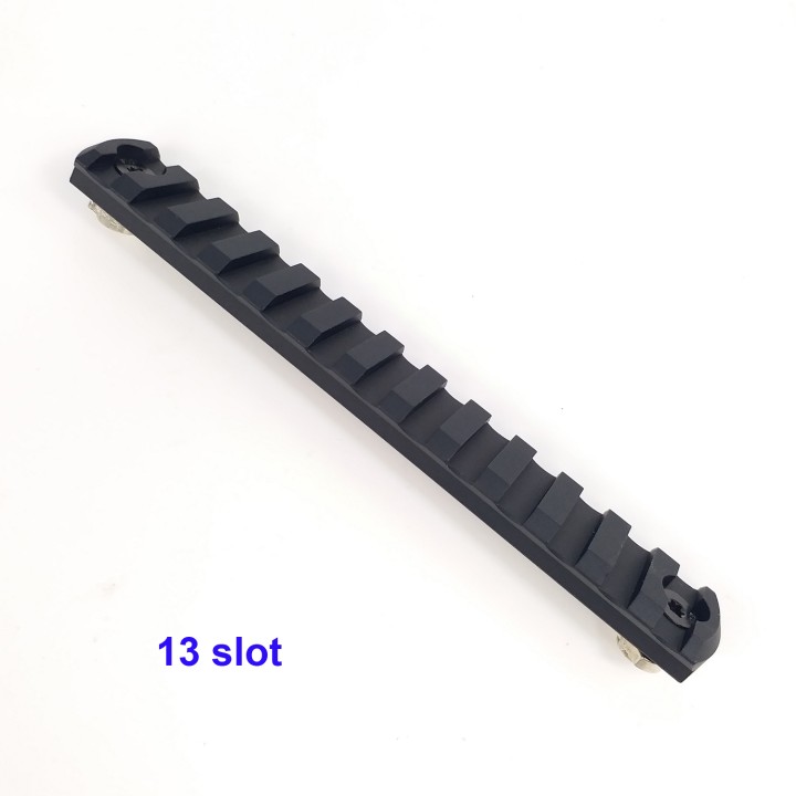 11,13 Slot Picatinny Weaver Rail Section For M-LOK Handguard (21mm) Black color RSL-11/13B