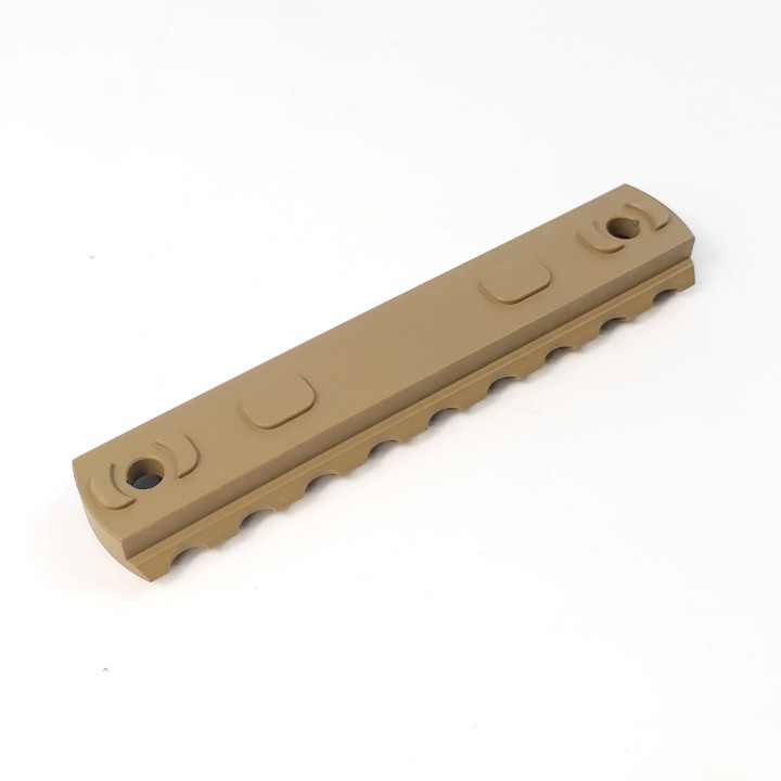 5,7,9 Slot Picatinny Weaver Rail Sectio M-LOK Type (21mm) Tan Color RSL-5/7/9T