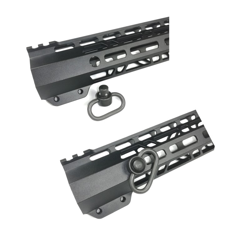 7 Inch Lightweight Clamp Mount Type M-LOK Handguards Edge CNC Chamfering For .223/5.56(AR15） Spec Black color MLH-7B
