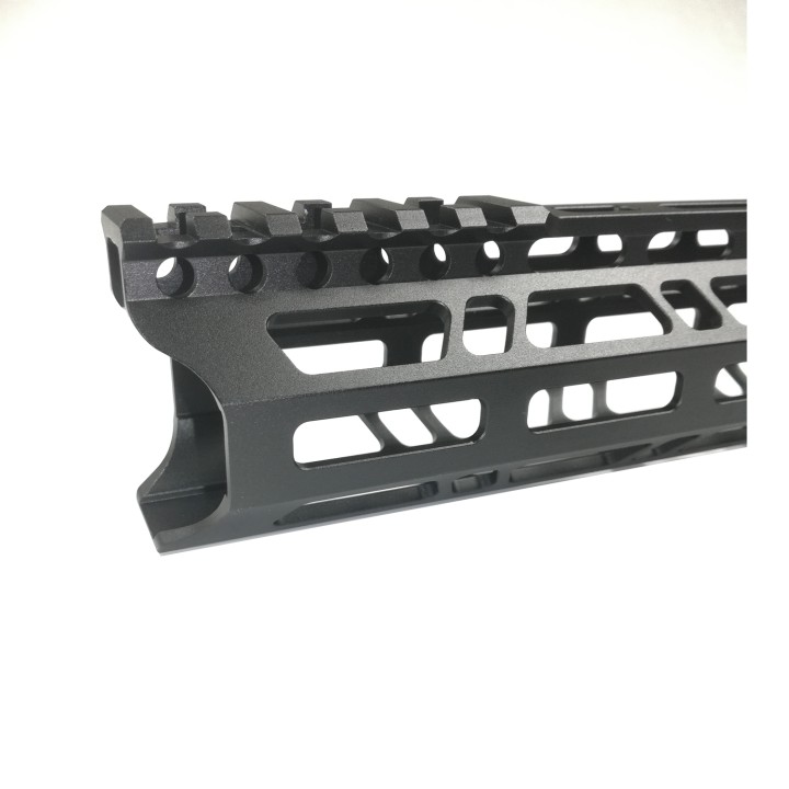 10 Inch Lightweight Clamp Mount Type M-LOK Handguards Edge CNC Chamfering For .223/5.56(AR15） Spec Black color MLH-10B