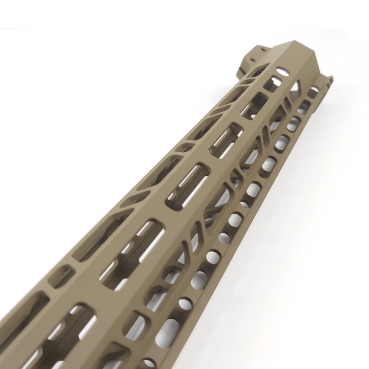 7/9/10/12/13.5/15 Inch Clamp Mount Type M-LOK Handguards Edge CNC Chamfering For AR15 (.223/5.56) Flat Dark Earth Color MLH-xFDE